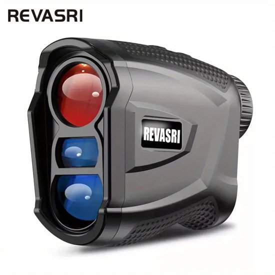 REVASRI – Golf Afstandsmeter met Slopefunctie – 548 m Bereik – USB Oplaadbaar – Flag Lock & Trilsignaal – Zwart