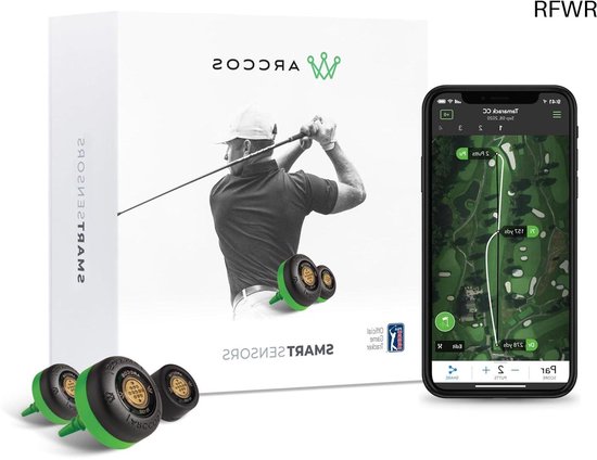 RFWR® Automatisch Golfspel Volgsysteem met A.I. GPS Afstandsmeter en Slimme Clubafstanden van Merkloos
