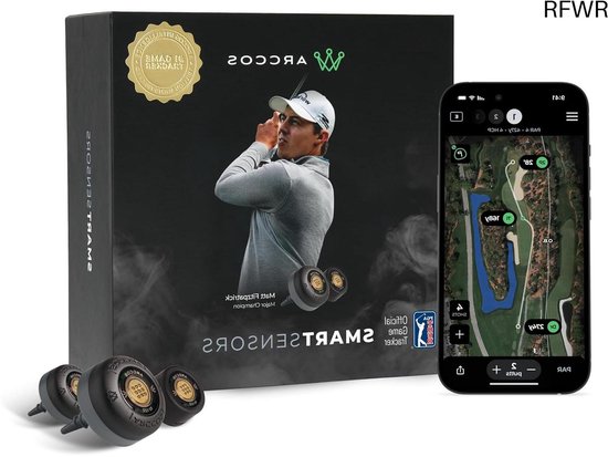 RFWR® Slimme sensoren voor golfspel tracking en AI-aangedreven afstandsmeting van Merkloos