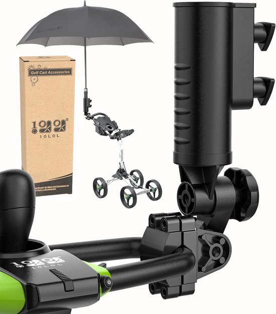 Robuuste Universele Paraplu Houder voor Golfkar, Trolley en Rolstoel