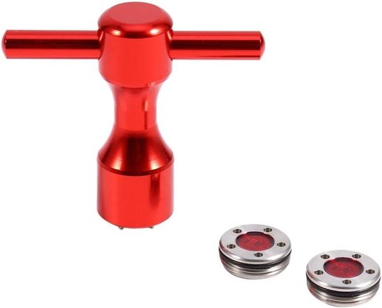 Rode Putter Gewichten Set met Schroefsleutel - Verbeter je Putters met deze Accessoires van Merkloos