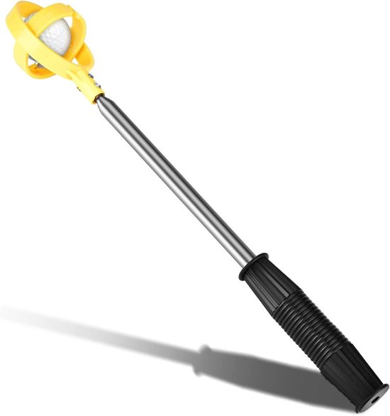 Roestvrijstalen golfbalretriever met telescopische golfbalpicker, golfbalgrijper voor putter, golfaccessoires, cadeau voor golfers. 39-215 cm lengte. van Pinenut