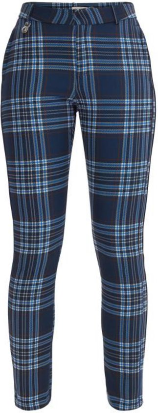 Röhnisch Lexi Pants 30 - Blauw Geblokt - Maat 46 van Röhnisch