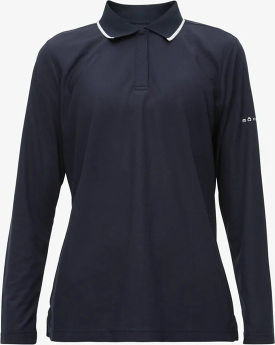 Röhnisch Midred Long Sleeve Poloshirt - Navy - Maat XXL van Röhnisch