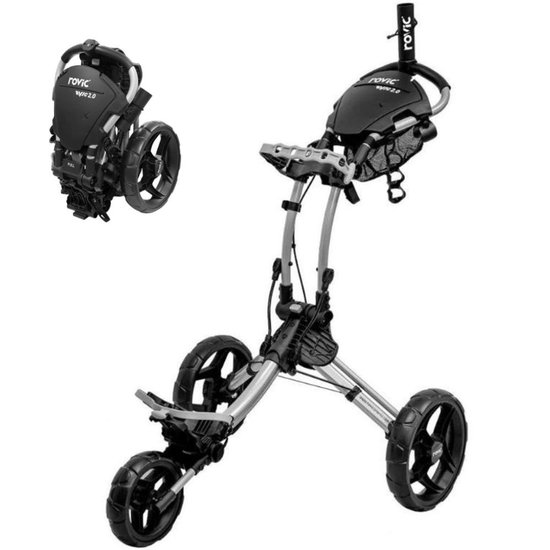 Rovic RV-1C 2.0 Golftrolley - Zilver Zwart