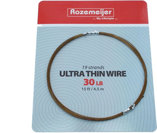 Rozemeijer 19 Strands Ultra Thin Wire 15ft - 4,5m - Maat : 30lb van Rozemeijer