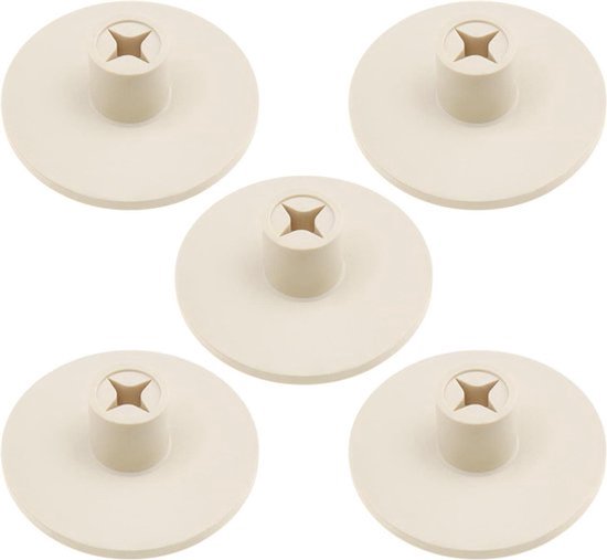 Rubber Golf Tee Houder - trainingshulpmiddelen - 5 stuks - wit - golfmat - Binnen- en buitengebruik - Golfbalaccessoires