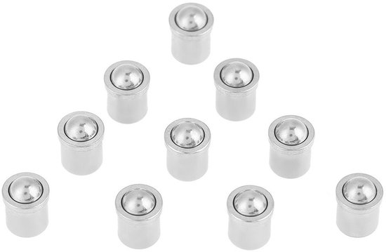 RVS Ball Tigs 304, Set van 10 Stuks, Glad en Duurzaam, Perfect voor Diverse Toepassingen, 6x5 mm