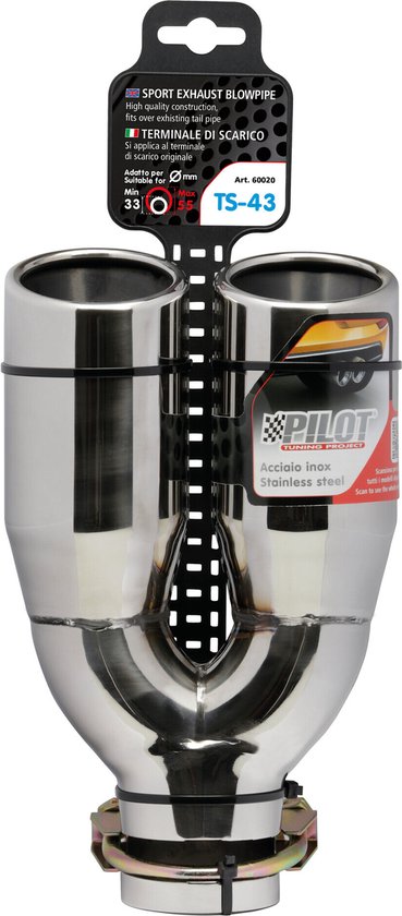 RVS Uitlaatsierstuk TS-43 van RV