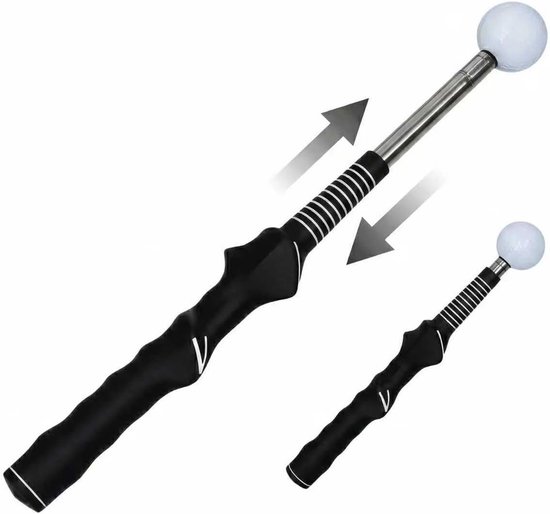 Ryoudavell - Telescopische Golf Swing Trainer Stick - Verstelbare Golf Training Aid voor Ritme, Kracht en Houding - Golf Accessoire met Ergonomische Handgreep voor Binnen en Buiten