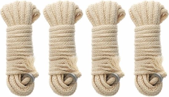 Scheerlijnen set 4 stuks - Kamperen en outdoor - Kamperen - Tentuitrusting van Merkloos