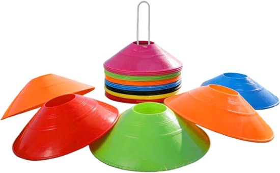 Schijfpionnen Set - Sport Markeringen - Training en Oefening - Felgekleurde Markers - 50 Stuks - Meerdere kleuren