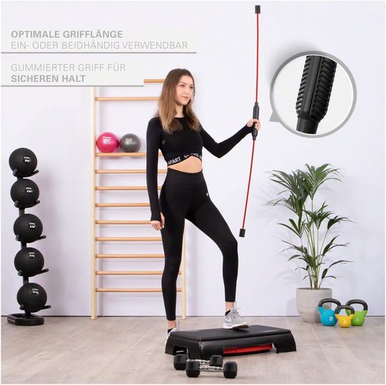 Schwingstab 160 cm Glasvezel voor Core Training, Balans en Coördinatie