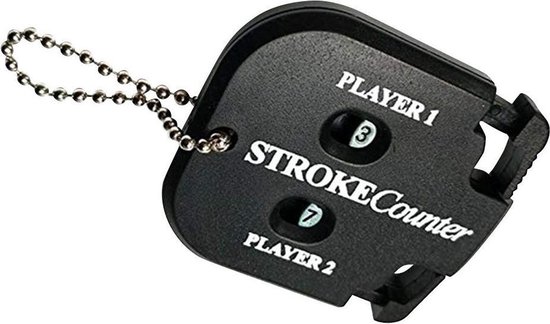 Scoreteller Golf - Zwart - 2 SPELERS - Slagenteller - Handteller - Golf accessoires van Dimplex
