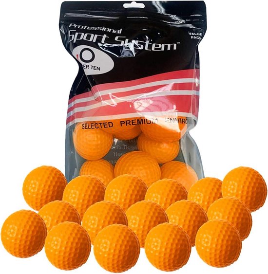 Set van 12 Duurzame Schuim Golf Oefenballen - Voor Binnen & Buiten Trainen - Diverse Kleuren