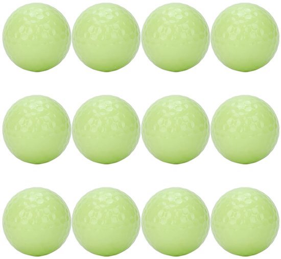 Set van 12 Glow-in-the-Dark Golfballen voor Nachtelijke Sport