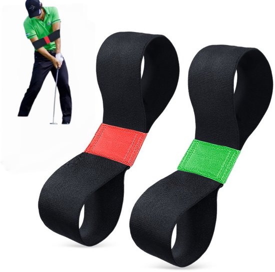 Set van 2 armbanden voor golfswingcorrectie / trainingshulpmiddelen – Draagbare correctiebanden voor beginners – Optimaliseert de swingmechaniek – Duurzaam en toch licht van gewicht – Geschikt voor training binnen en buiten – Unisex
