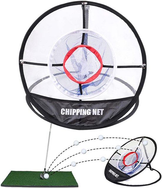 Set van 2 Golf Oefennetten Inclusief Draagtas - Pop-Up Doelnetten voor Binnen en Buiten