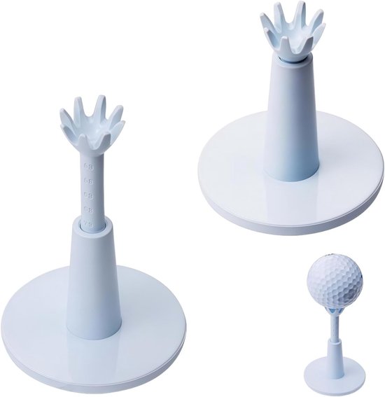 Set van 2 verstelbare rubberen golftees voor matten, onmisbare golfaccessoires voor heren en dames, onbreekbare en duurzame tees