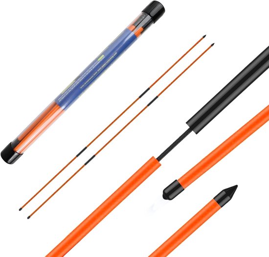 Set van 2 Vouwbare Golf Alignement Sticks van 48,2 inch voor Training en Precisie, Ideaal voor Golfvaardigheden en Oefeningen van Merkloos