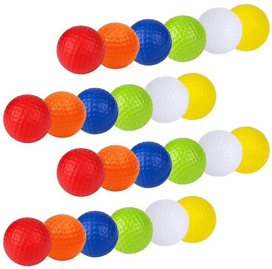 Set van 24 Mini Golfballen voor Training en Vermaak