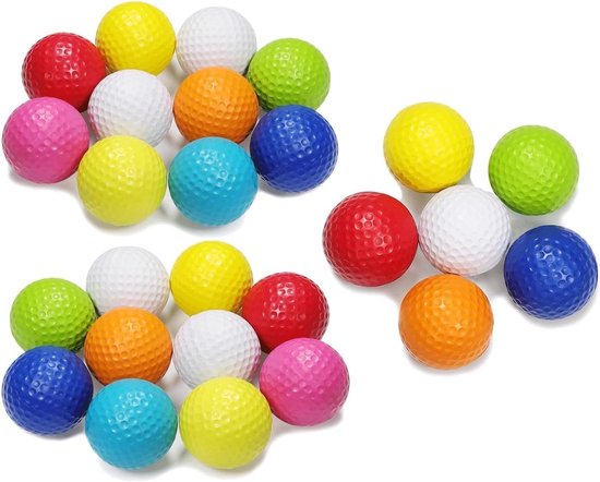 Set van 26 Trainingsgolfballen voor Indoor en Outdoor Oefeningen, Zachte Schuim Golfballen voor Verbetering van Techniek en Precisie