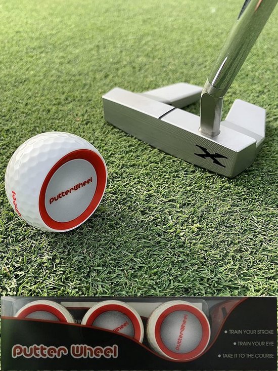 Set van 3 Putter Trainingsballen voor Golf: Directe Feedback en Verbeterde Precisie van Merkloos
