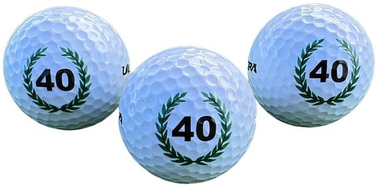 Set van 3 Verjaardag Golfballen met Motief