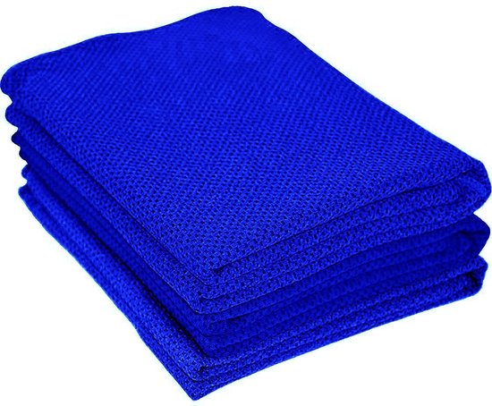 Set van 3 - Verkoelende Sporthanddoek - Handdoek - Donker Blauw - Microvezel - Gym - Fitness – Handdoek - Yoga – Reizen – Hardlopen – Hardloop – Handdoek  Sporthanddoeken – 3 stuks - Ice Cooling Towel - Forward Products® van Forward Products®