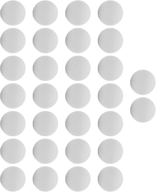 Set van 30 zachte EVA foam golfballen van 21,5 mm voor mannen en vrouwen, ideaal voor binnen- en buitentraining, perfect voor beginners en professionals