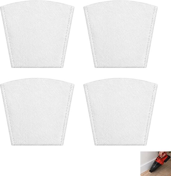 Set van 4 vervangende filters, geschikt voor Einhell Power X-Change TE-VC 18 Li-Solo en TE-HV 18/06 Li-Solo stofzuigers – Vervangende filters voor Einhell-handstofzuigers
