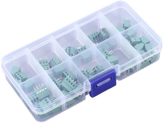 Set van 50 Schroefterminals voor Elektronische Projecten - 2.54 mm Terminal Blokken van ABS voor Betrouwbare Verbindingen