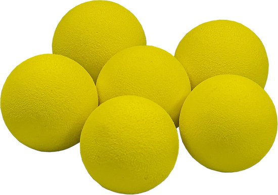 Set van 6 Schuimrubber Golfballen voor Trainingsdoeleinden - Binnen en Buiten