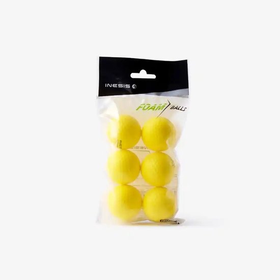 Set van 6 zachte golfballen voor indoor training