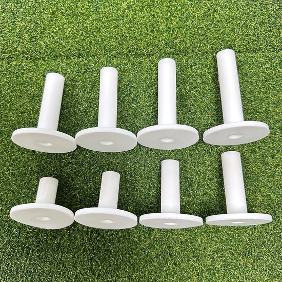 Set van 8 Duurzame Rubber Golf Tees in Verschillende Hoogtes voor Golfmat en Training