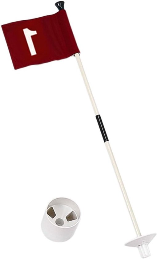 Set van golf vlaggenpalen met oefenvlag, hoogwaardige golfvlag voor trainingsbanen, genummerde vlag voor nauwkeurige golfers en buitenactiviteiten, golfaccessoires en trainingstools