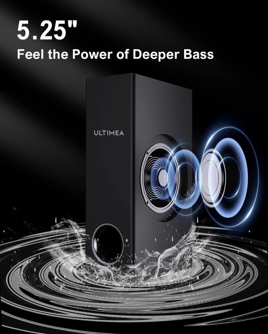 Shoppee Soundbar voor tv - Soundbar 190W 2.1 Tv Soundbar Home Theater Geluidssysteem Bluetooth Speakers - Subwoofer - Ondersteuning Optische Aux Hdmi Speaker van Shoppee