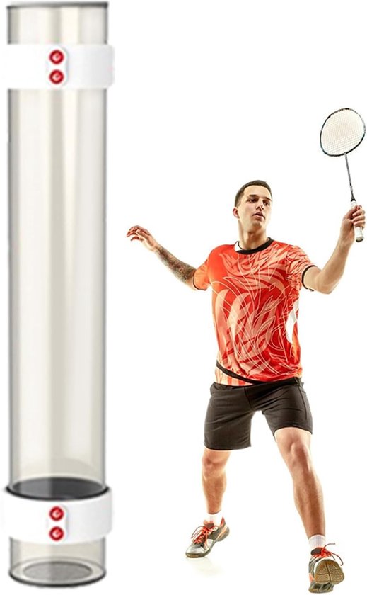 Shuttle Opbergbuis - Ballen Organizer - Badminton Training - Sterk Magnetisme - 29 cm Lengte - Donker