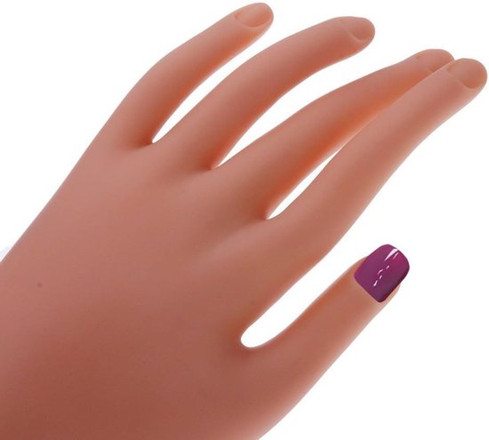 Silicone training hand - oefenen met kunstnagels - flexibele vingers - ideaal voor nagelmodeling - ShopVlot