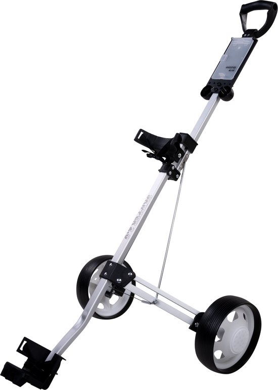 Skipper Golftrolley 2 wielen - Aluminium - Wit - Inklapbaar van Skipper