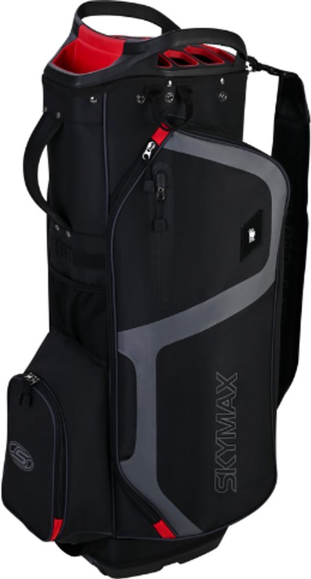 Skymax Cartbag Zwart/Rood/Grijs 2025 van Merkloos