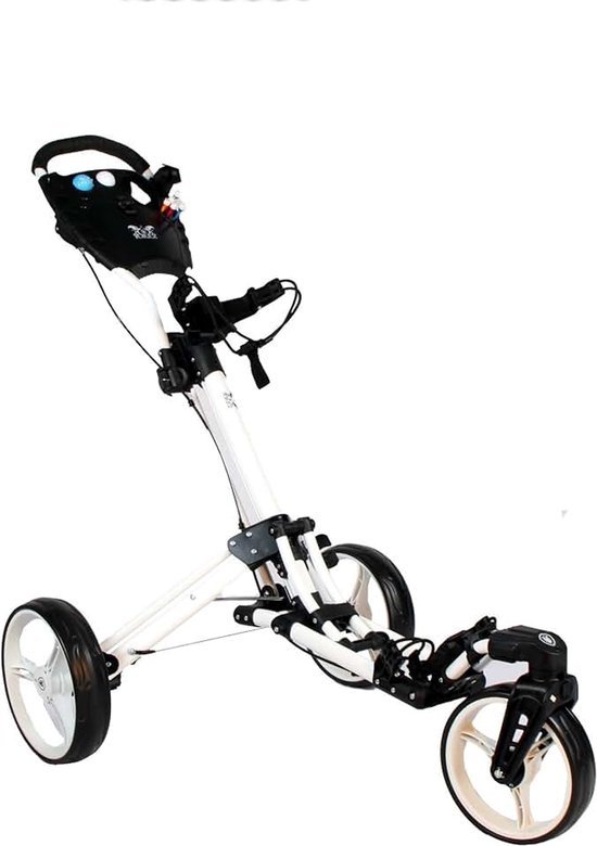 SL Pro 7 HAMMA Plus, golftrolley met innovatief 360° spin voorwiel (vrij 360° gelagerd), actie: incl. parapluhouder & tees