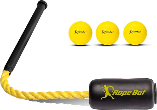 Slagtrainer Honkbal - Softbal Swing Hulp - Training Verbeteren - Dwingt Correcte Mechanica - 38 x 18 cm - Geel van Merkloos