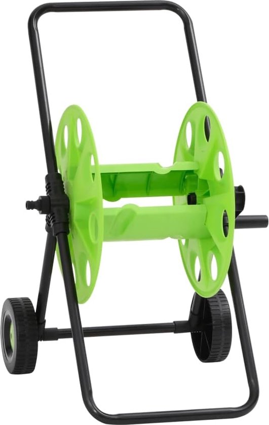 Slangwagen voor 60 m 1/2" slang staal groen