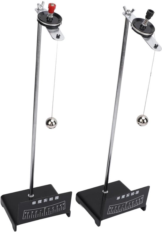 Slinger Experiment - Natuurkunde Hulpmiddel - Wetenschappelijk Onderwijs - Metalen Constructie - 42 cm Hoog - Zilver