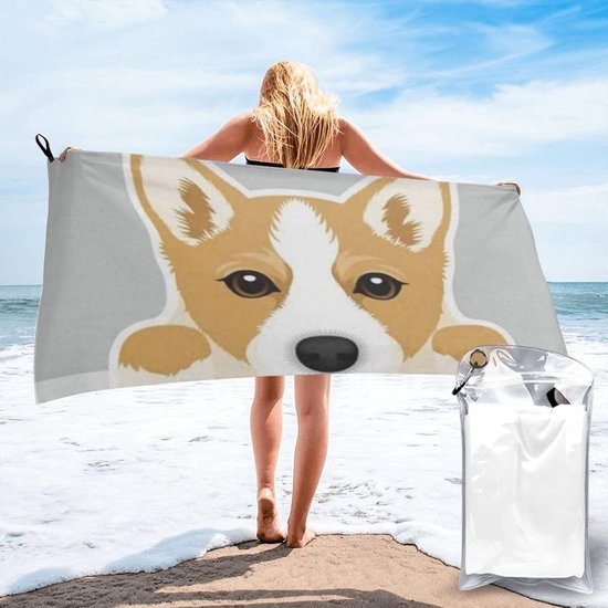Sneldrogende Handdoek - Microvezel Badhanddoek - Reizen en Sport - Inclusief Tas en Clip - 160 x 80 cm
