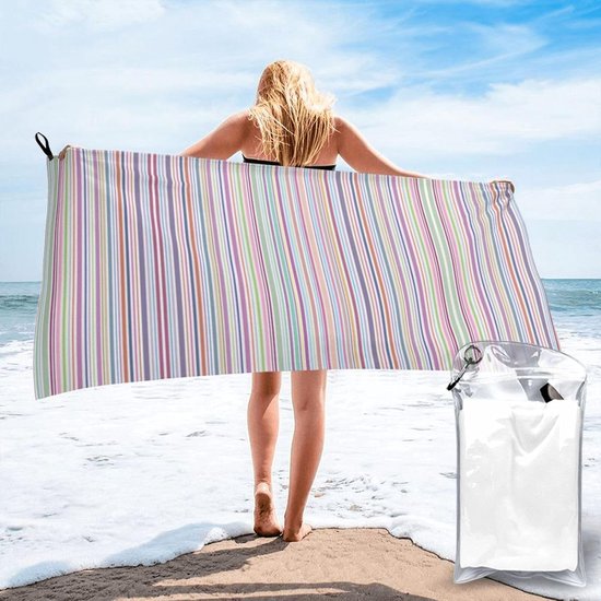 Sneldrogende Handdoek - Microvezel Doek - Sport en Reizen - Super Absorberend - 140 x 70 cm - Wit