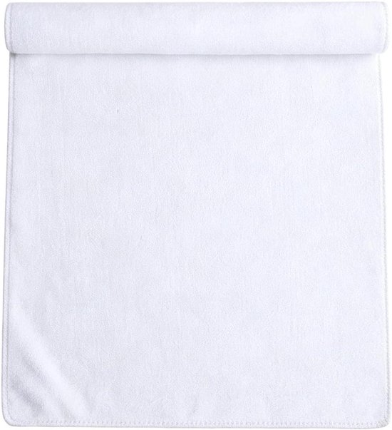 Sneldrogende Handdoek - Microvezel Doek - Sport & Fitness - Zeer Absorberend - 37 x 75 cm - Wit