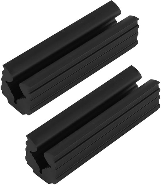 SnelShoppen - 2-Pack Golf Club Rubber Vice Clamp Putters Grip - Zwart - Essentiële Tools voor Golfclubs - Duurzaam en Antislip Rubber - Ideaal voor Ve