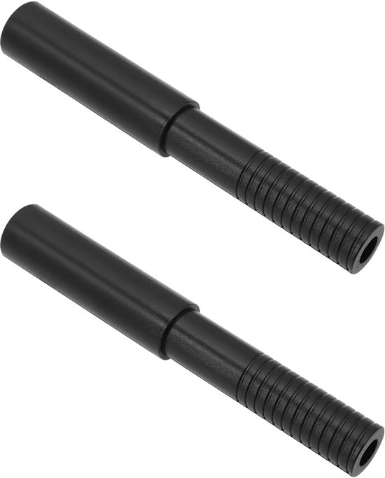 SnelShoppen - 2 Stuks Golfclubverlenging Carbon Stang Verlenging Hoogwaardige Universele Golfclub Accessoires Zwart 102x15mm